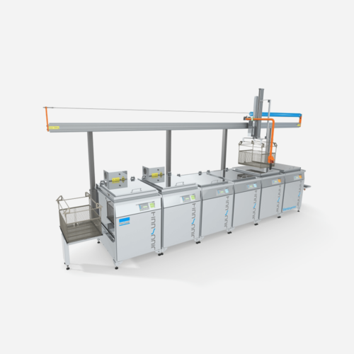 Ultraschallreinigungsanlage Versa Genius von FinnSonic für die industrielle Teilereinigung von Hohlkörper, komplexen Teilen, Werkzeugen und Formen